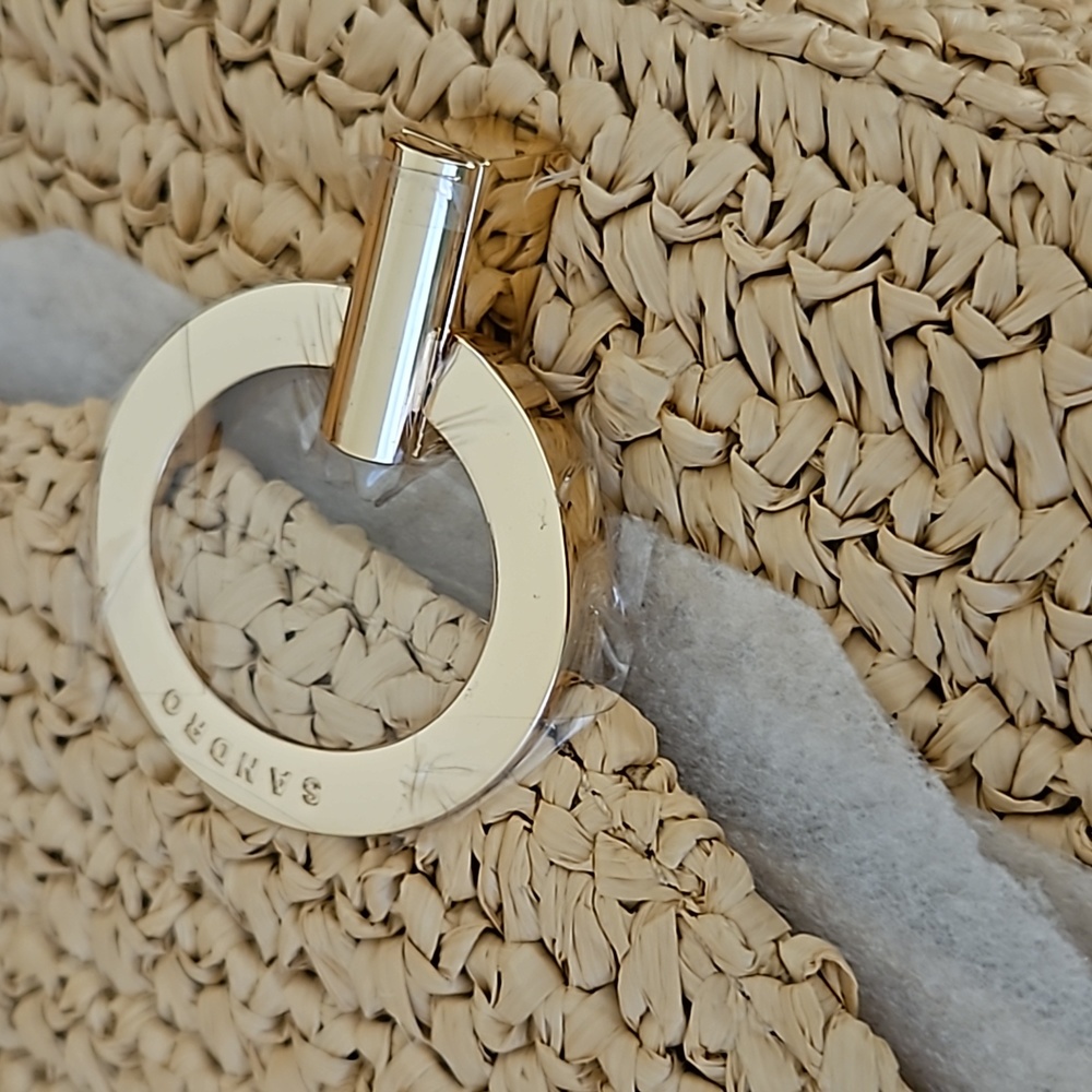 SANDRO Yza woven shoulder bag - Picture 9 of 9